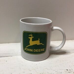 John‎ Deere Green White Deer Tractor Coffee Mug